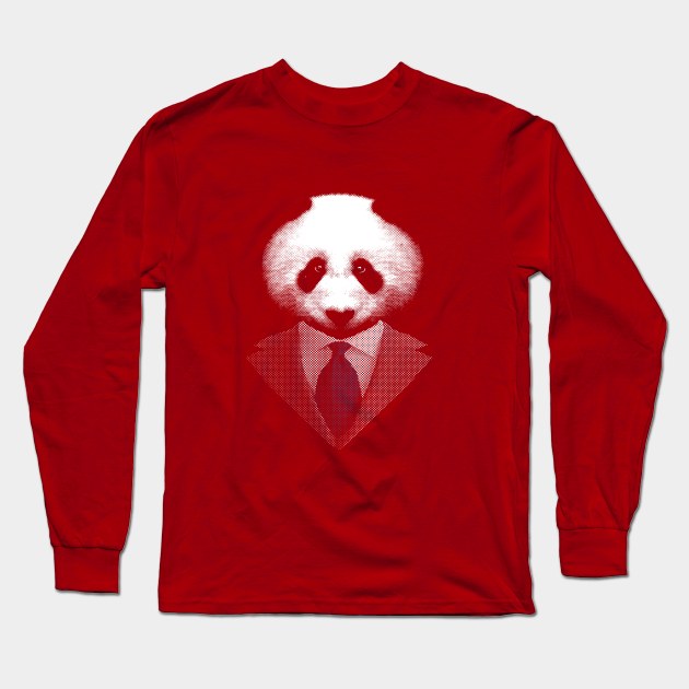 Mr. Panda Long Sleeve T-Shirt by DesignsbyReg